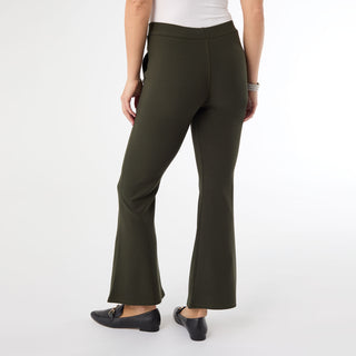 Jasmine Zip Pocket Flare Legging - Olive