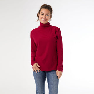 Reign Long Sleeve Turtleneck - Merlot