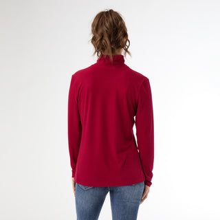 Reign Long Sleeve Turtleneck - Merlot
