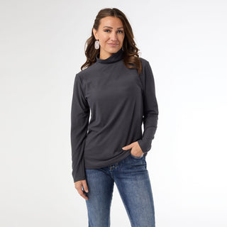 Reign Long Sleeve Turtleneck - Charcoal