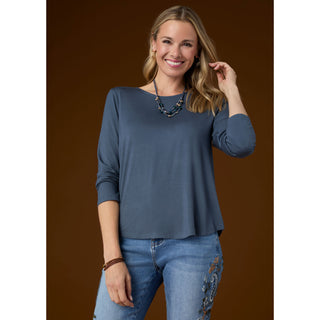 Erin Long Sleeve Tee - Burnt Sienna