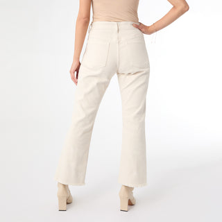 Genesis Baby Bootcut with Frayed Ankle Bottom - Feather