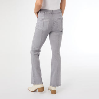 Natalie Flare Pant - Light Grey