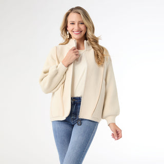 Harvey Soft Brushed Shacket - Cream