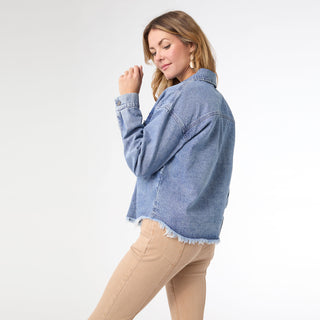 Laramie Denim Shacket - Medium Denim