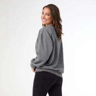 Long Sleeve Patchwork Sweatshirt - Pumpkin