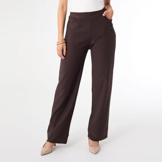 Georgie Wide Leg Bottom - Chocolate