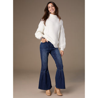 Bambu Soft Bell Flare - Indigo Dark Denim