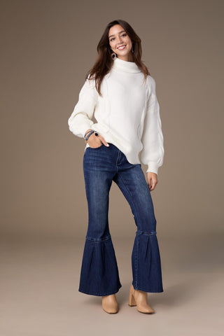 Bambu Soft Bell Flare - Indigo Dark Denim