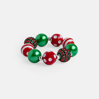 Holiday Glee Bracelet - Red/Green