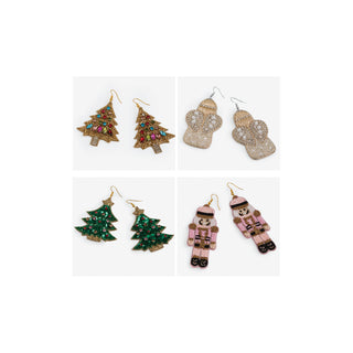 Beaded Christmas Earring Pack - Pack
