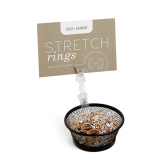 Reindeer Stretch Ring Assortment with Display - Pack