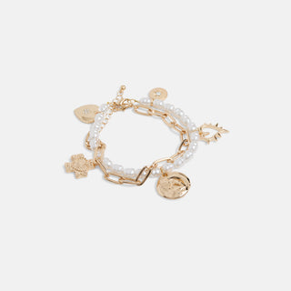 Beverly Charm Bracelet - Gold Coin