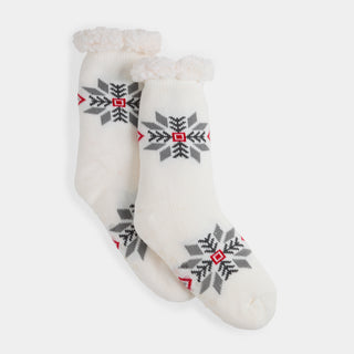 Cozy Cabin Slipper Socks - Nordic Snowflake