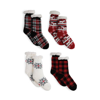 Cozy Cabin Slipper Socks Assortment Pack - Pack
