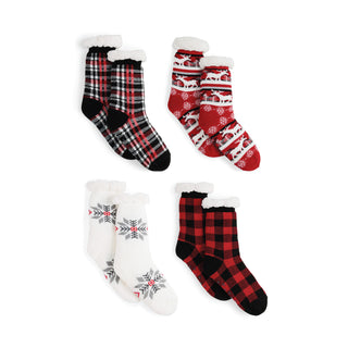 Cozy Cabin Slipper Socks Assortment Pack
