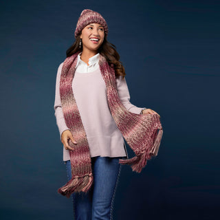 Sparkle Season Knit Scarf - Blue Multi