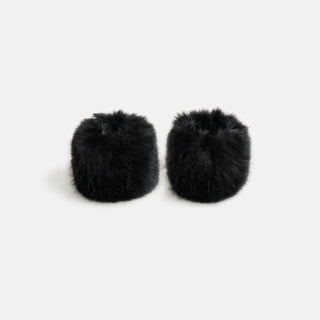 Faux Fur Cuffs - Black