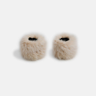 Faux Fur Cuffs - Natural