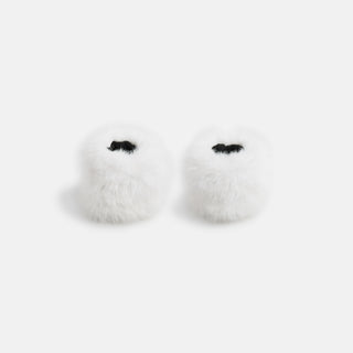 Faux Fur Cuffs - Winter White