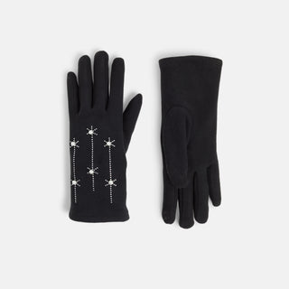 Pearl Burst Touchscreen Gloves - Black
