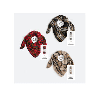 Plaid Triangle Wrap + Bracelet Assortment Pack - Pack