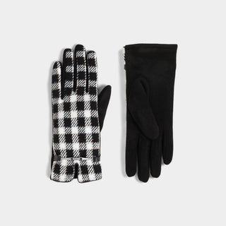 Glitzy Checkered Touchscreen Gloves