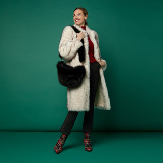 Arleigh Faux Fur Crossbody - Black
