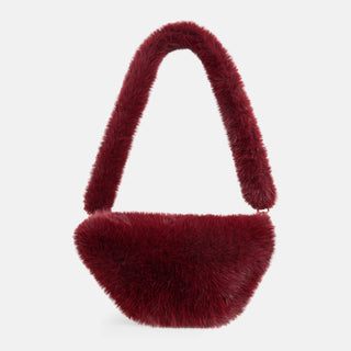 Arleigh Faux Fur Crossbody - Merlot