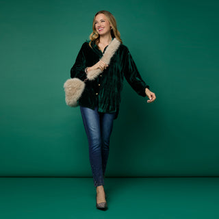 Arleigh Faux Fur Crossbody - Tan