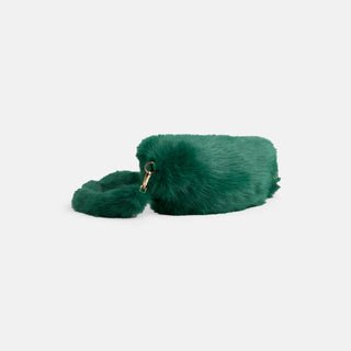 Arleigh Faux Fur Crossbody - Emerald Green