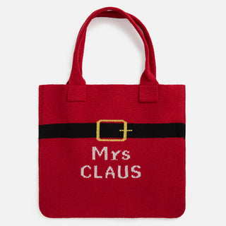 Mrs. Claus Knit Tote - Red