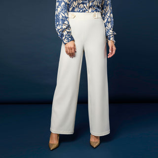 Alisah High Waist Dress Pant - Ivory