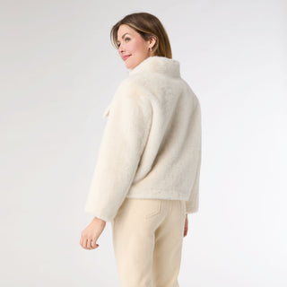 Alondra Faux Fur Jacket - Ivory