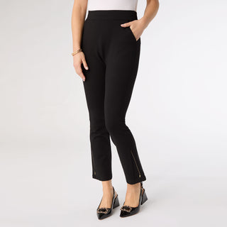 Celyse Baby Flare Pant with Side Inset - Black/Gold