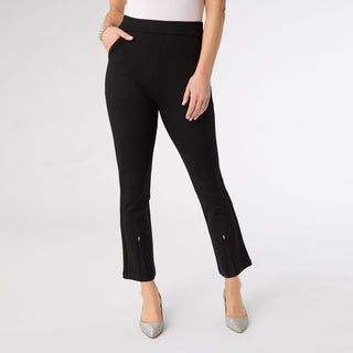 Celyse Baby Flare Pant with Front Inset - Black/Black Sparkle