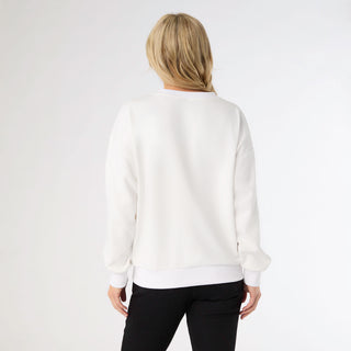 Epiphany Sweatshirt with Tinsel Tree - White