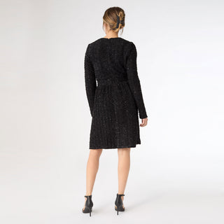 Merri Sparkle Cocktail Dress - Black Sparkle