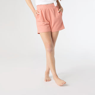 Weekend Brushed Pocket Shorts - Coral