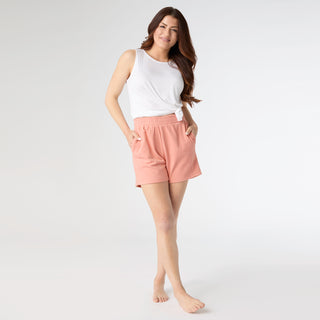 Weekend Brushed Pocket Shorts - Coral