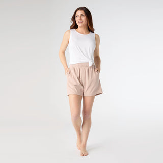 Weekend Brushed Pocket Shorts - Tan