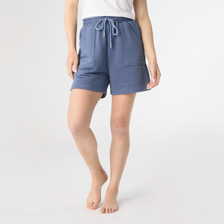 Cozymaxx Quilt Shorts - Dark Blue