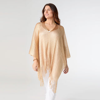 Charlotte Wrap with Lurex - Gold