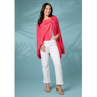 Kiara Pull Thru Wrap - Living Coral