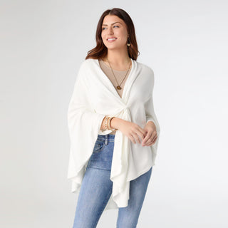 Lightweight Heavenly-Luxe Pull Thru Wrap - White