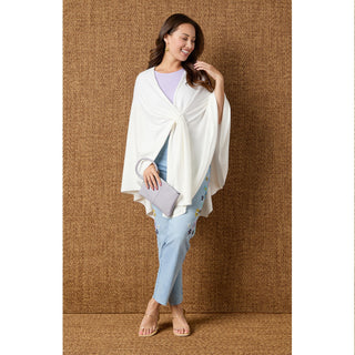 Lightweight Heavenly-Luxe Pull Thru Wrap - Capri Blue