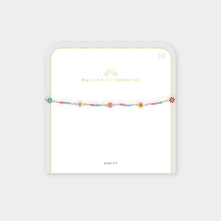 Ray of Sunshine Anklet - Daisy Chain
