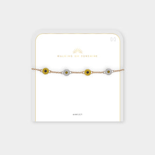 Ray of Sunshine Anklet - Sunflower