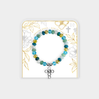 Amazing Grace Bracelet - Turq Multi/God is Good
