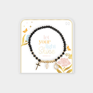 Let your Light Shine Bracelet - Black